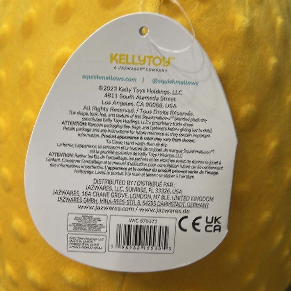 NWT 11” Safa the Yellow Puffer Fish Squishmallow - Picture 5 of 7